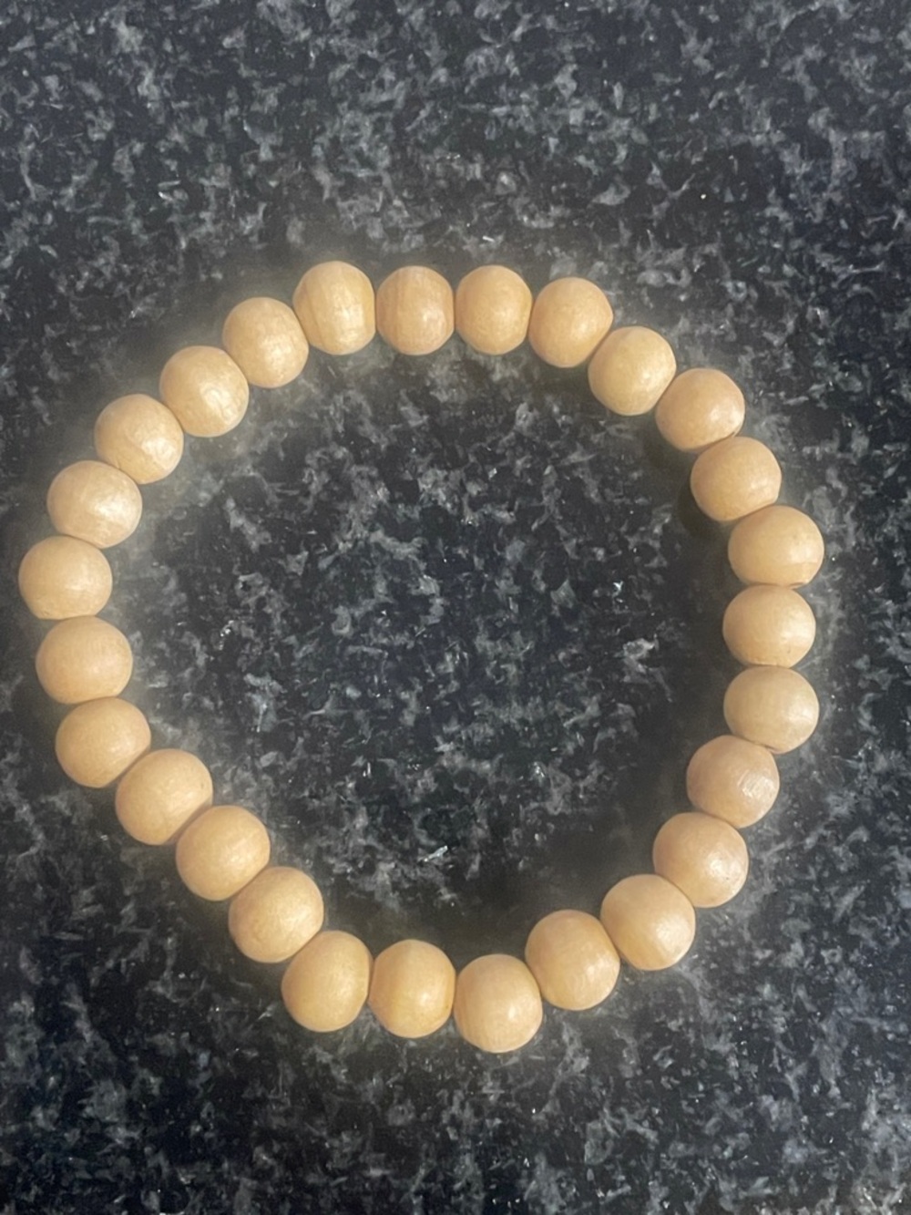 Natural Wood Beaded Bracelet Set - Picture 3 of 3